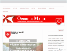 Tablet Screenshot of ordredemalteluxembourg.org